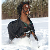 Horseware Rambo® Original Turnout Blanket with Leg Arches (200g Medium) - Black/Green/Red