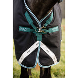 Horseware Amigo Bravo 12 Plus (250g Medium)- Navy/Aqua/Turquoise