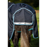 Horseware Amigo Bravo 12 Plus (250g Medium)- Navy/Aqua/Turquoise