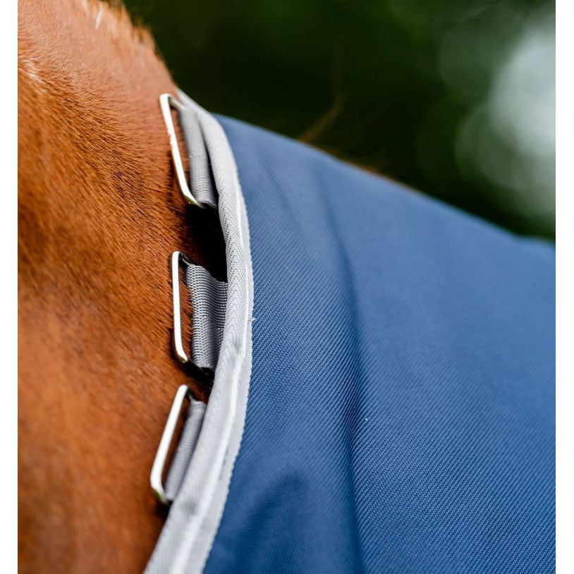 Horseware Amigo Bravo 12 Plus (250g Medium)- Navy/Titanium/Silver