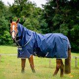 Horseware Amigo Hero Ripstop Plus Mediumweight Turnout Blanket- Navy/Silver