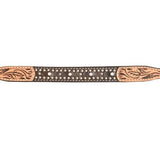 Rafter T Ranch Co. Brown Gator Print Wither Strap