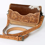 American Darling Tooled Cowhide Crossbody Purse