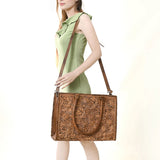 American Darling Floral Tooled Laptop Bag