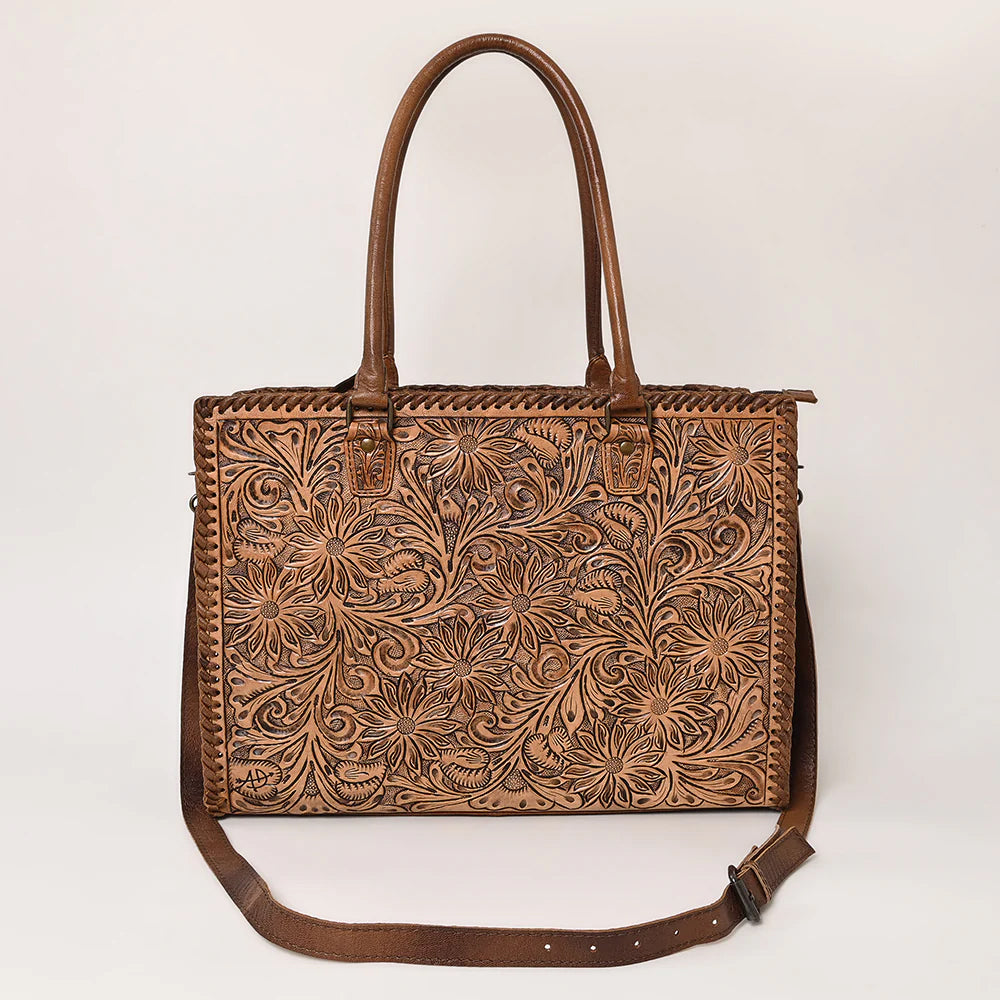 American Darling Floral Tooled Laptop Bag