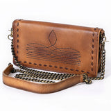 American Darling Bootstitched Crossbody Purse w/ Chain Strap