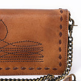 American Darling Bootstitched Crossbody Purse w/ Chain Strap