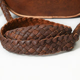 American Darling Leather Canteen Purse with Turquoise Stone