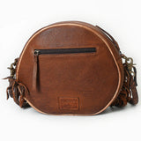 American Darling Leather Canteen Purse with Turquoise Stone