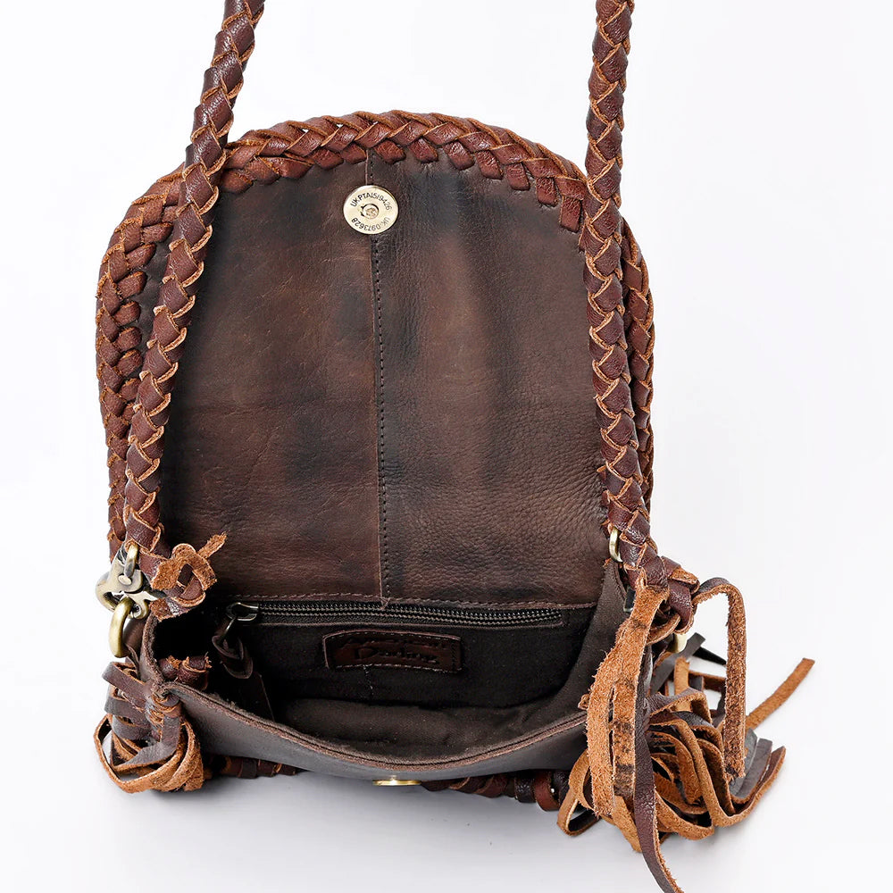 リエ　ameri UNDRESSED CHAIN FRINGE BAG Fringe bag - almond snake