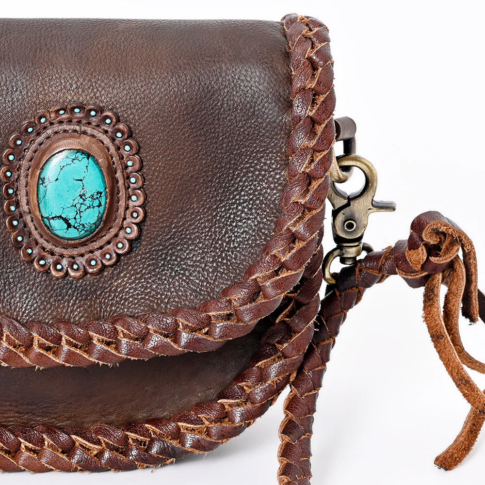 American Darling Turquoise and Fringe Purse
