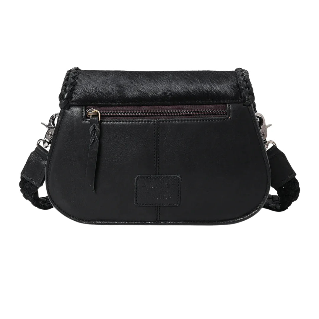 American Darling Black Hair on Hide Concho Purse