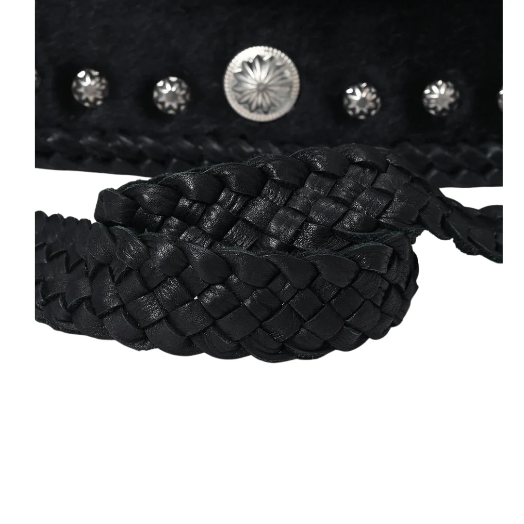 American Darling Black Hair on Hide Concho Purse