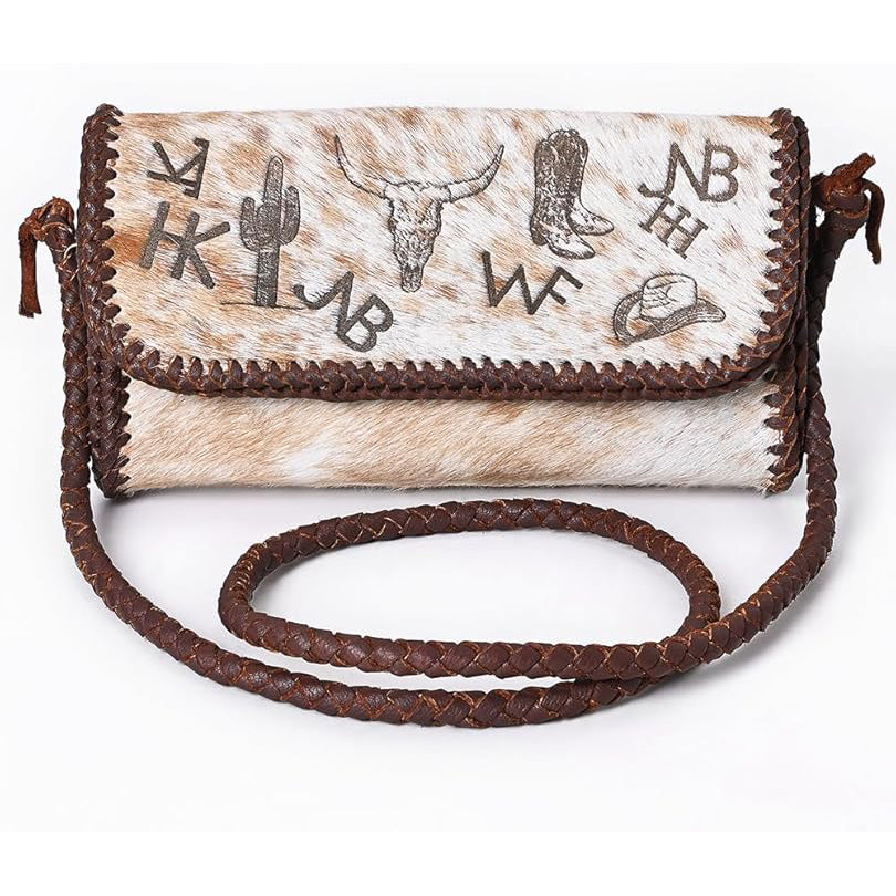 American Darling Hair on Hide Lasered Pencil Bag