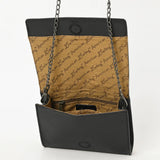 American Darling Black Tooled Leather Crossbody Purse