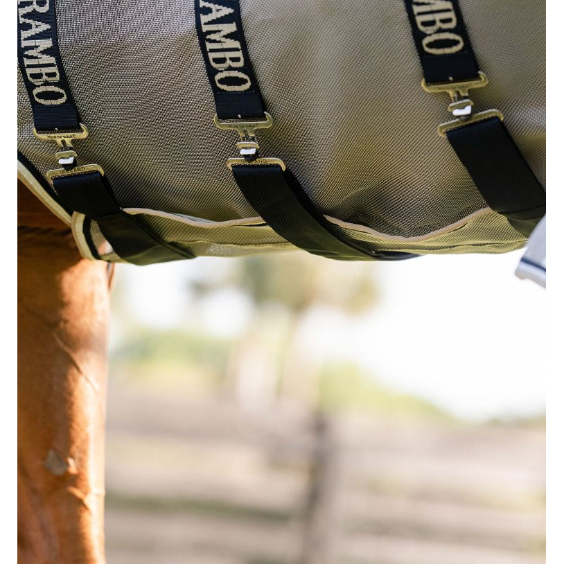 Horseware Rambo Protector Fieldsafe Plus Fly Sheet- Silver/Navy/White/Beige
