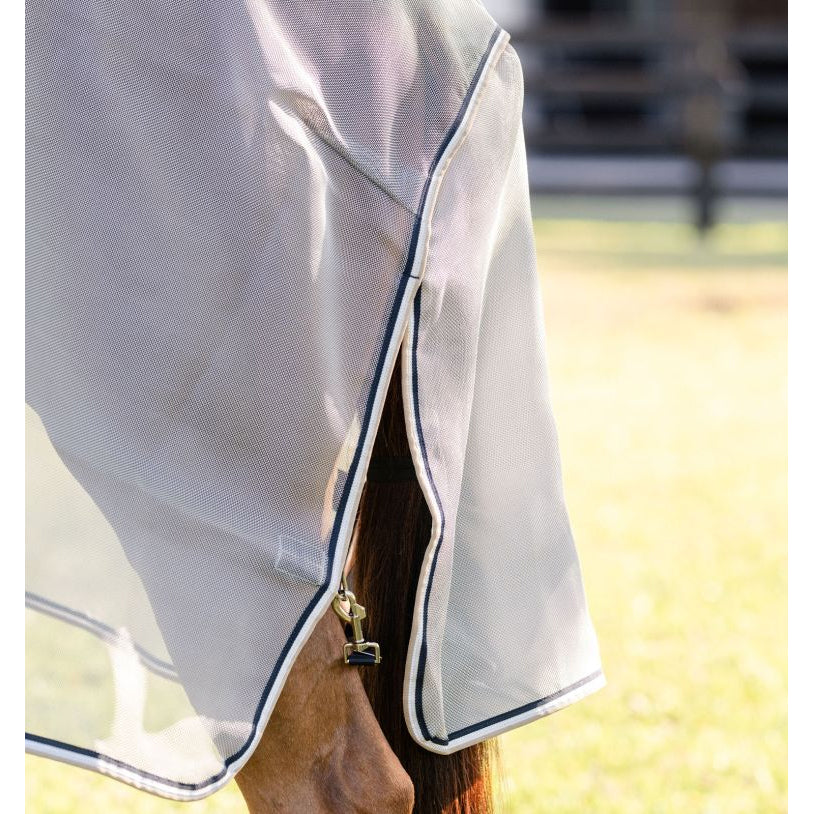 Horseware Rambo Protector Fieldsafe Plus Fly Sheet- Silver/Navy/White/Beige