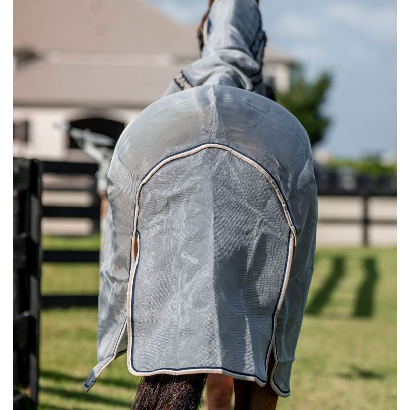 Horseware Rambo Protector Fieldsafe Plus Fly Sheet- Silver/Navy/White/Beige