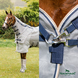 Horseware Rambo Protector Fly Sheet- Silver/Navy/White/Beige