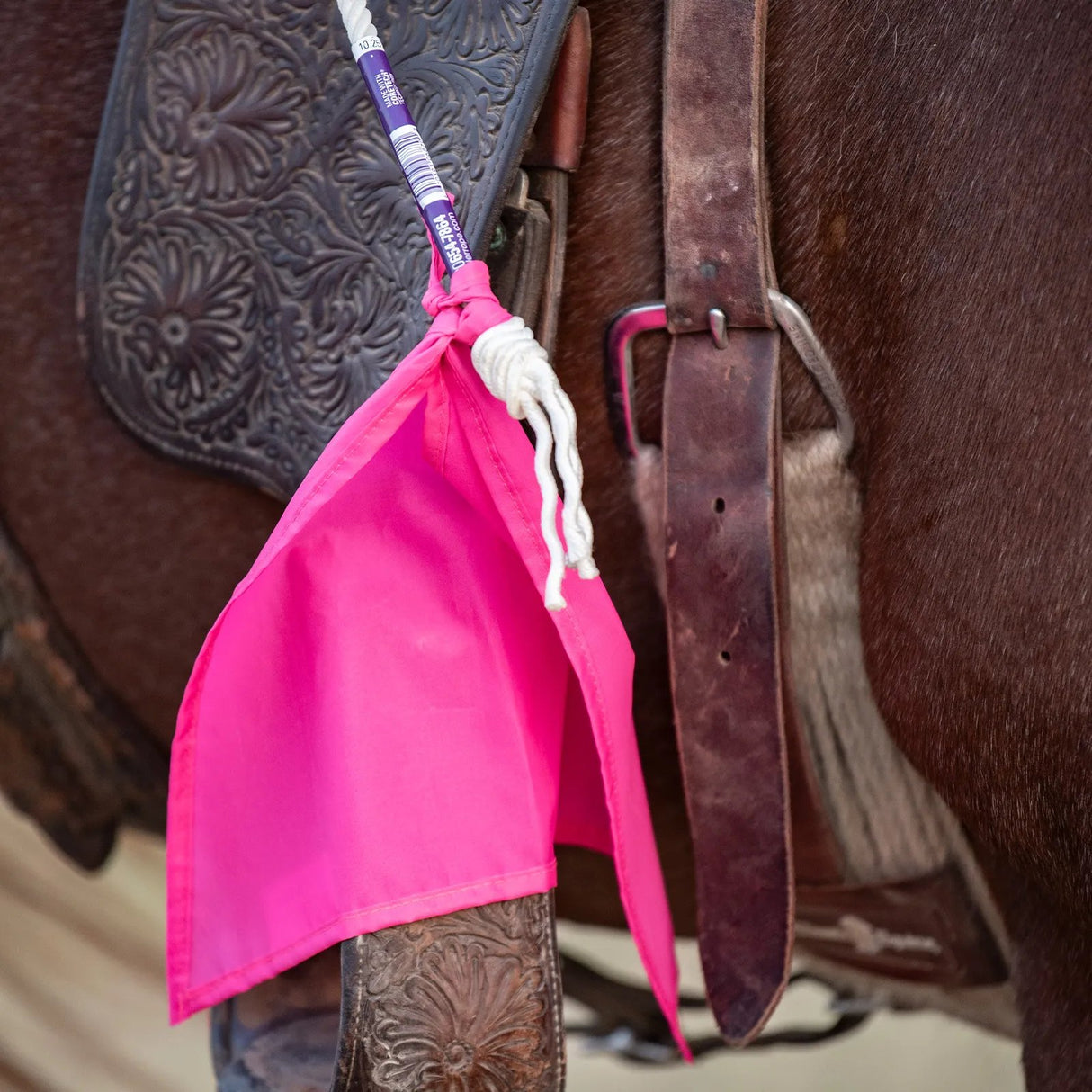 Rattler Ropes Neon Pink Breakaway Flag- Single