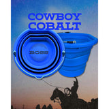Boss Bucket Collapsible Flat Back Bucket- Cowboy Cobalt