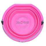 Boss Bucket Collapsible Flat Back Bucket- Neon Pink