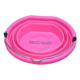 Boss Bucket Collapsible Flat Back Bucket- Neon Pink