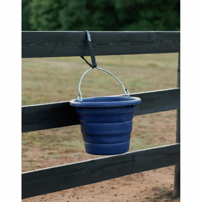 Boss Bucket Collapsible Flat Back Bucket- Navy
