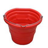 Boss Bucket Collapsible Flat Back Bucket- Red