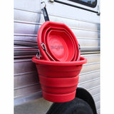 Boss Bucket Collapsible Flat Back Bucket- Red