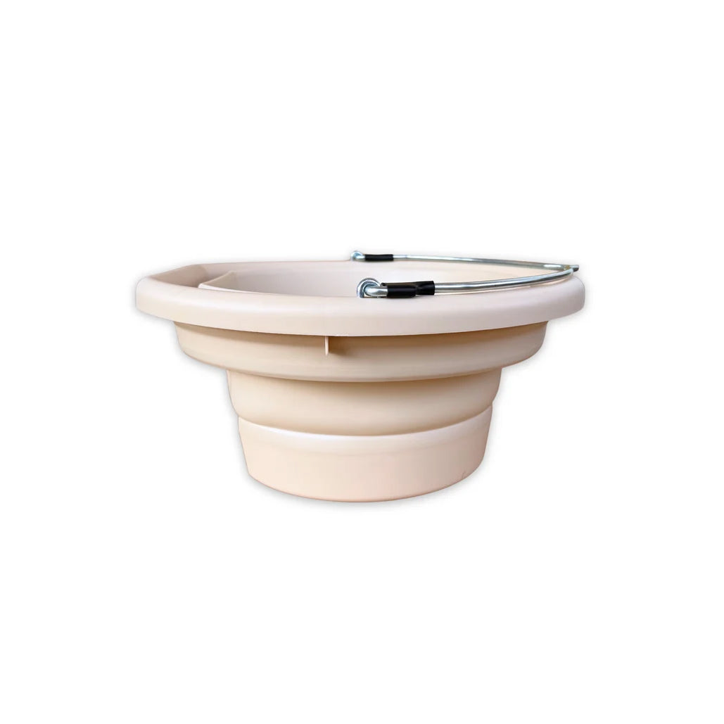 Boss Bucket Collapsible Flat Back Bucket- Sand