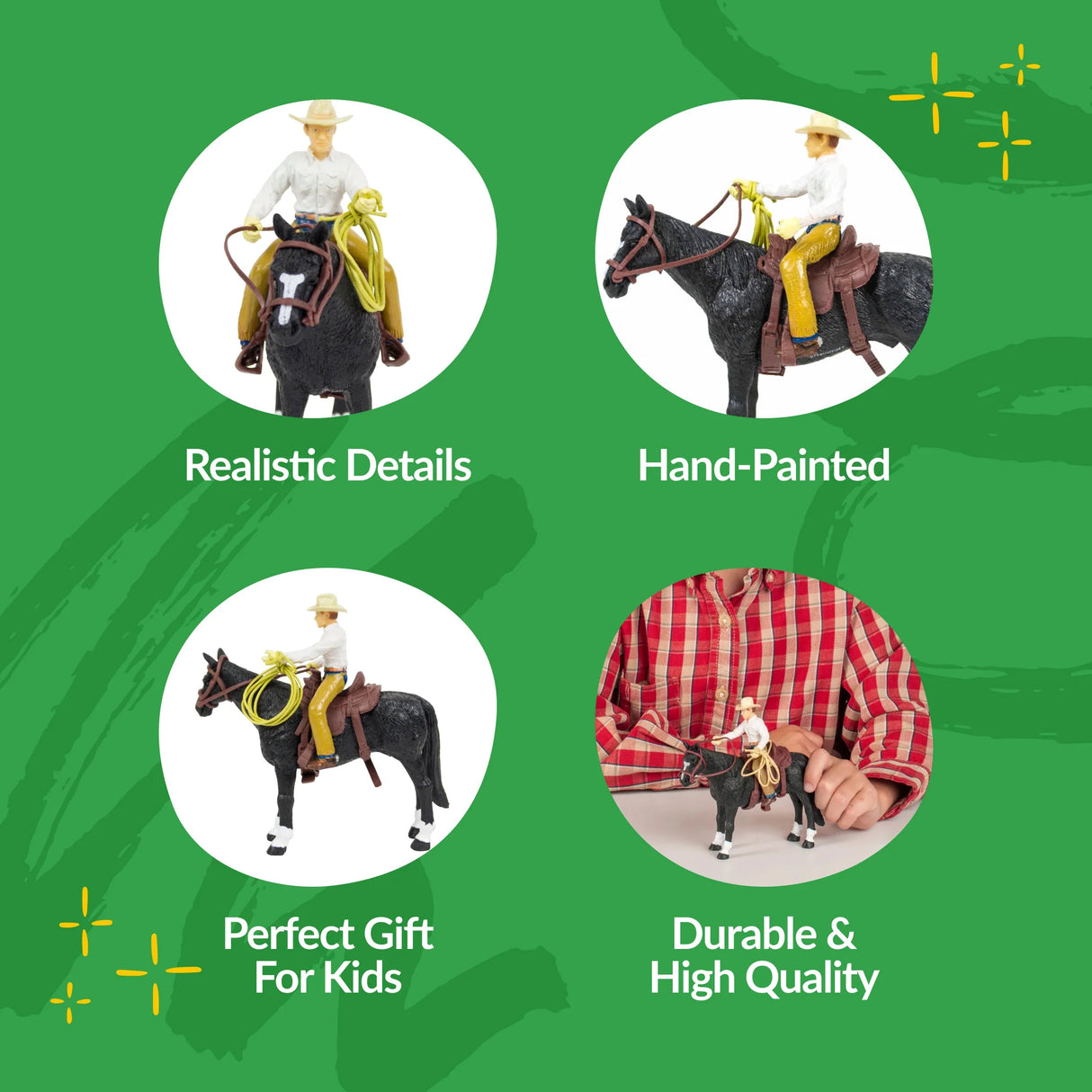 Big Country Toys Cowboy and Horse Set