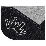 Best Ever 1 1/4" Kush Pad with Black Elephant Wear Leathers and Silver/Black Crown- 32"x32"
