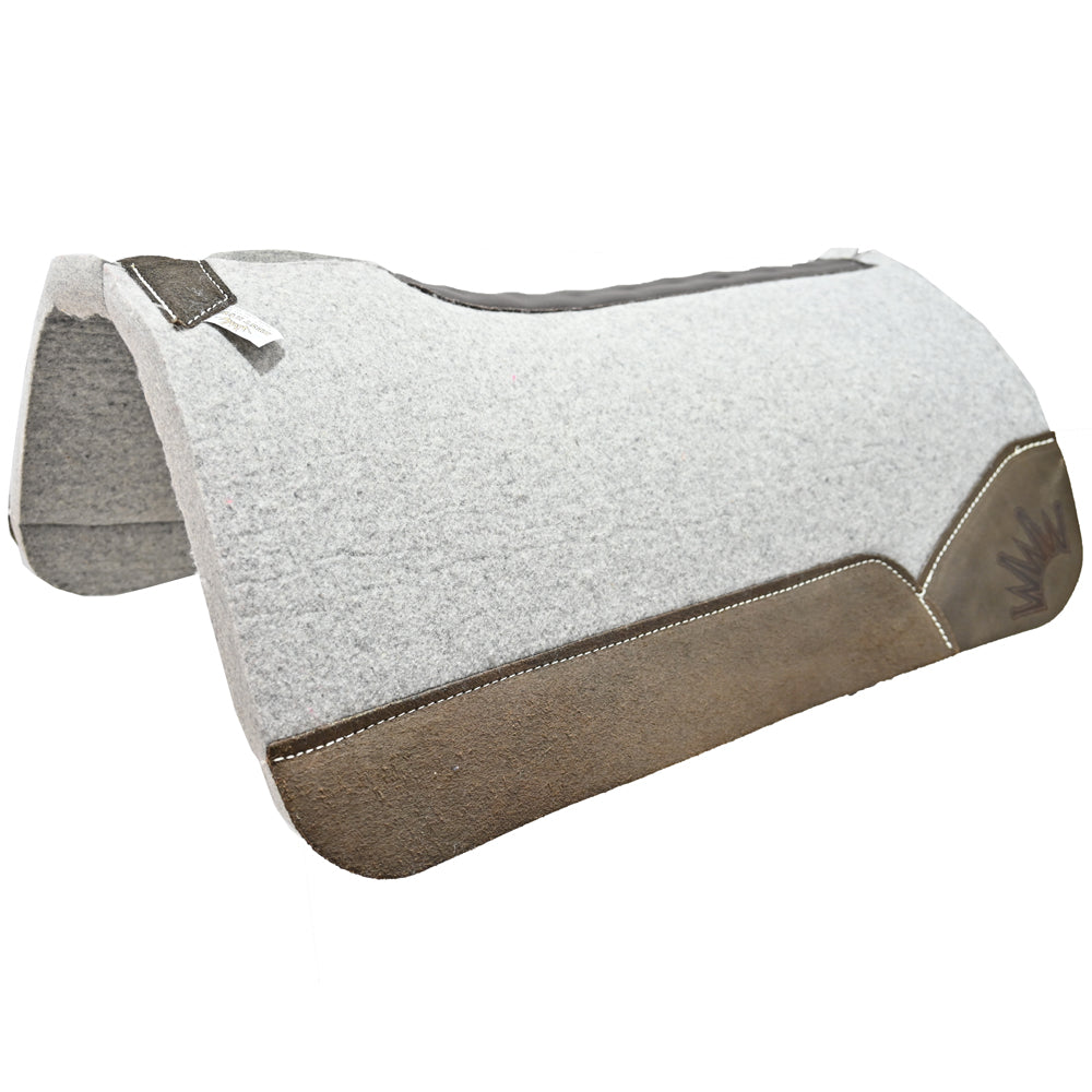 Best Ever 1 1/4" Kush Pad with Chocolate Roughout Wear Leathers- 32"X32"