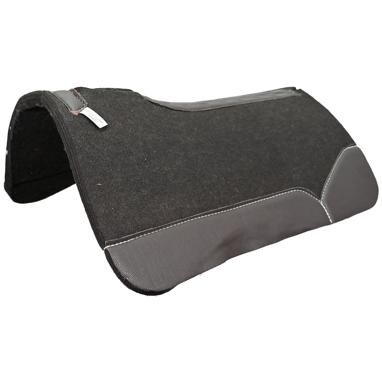 Best Ever 1" OG Saddle Pad with Brown Wear Leathers- 30"x30"