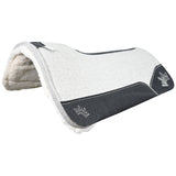 Best Ever 3/4" Kush Fleesar Series Saddle Pad with Black Elephant Wear Leathers & Dark Grey Crown- 30"X30"