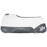 Best Ever 3/4" Kush Fleesar Series Saddle Pad with Black Elephant Wear Leathers & Dark Grey Crown- 30"X30"