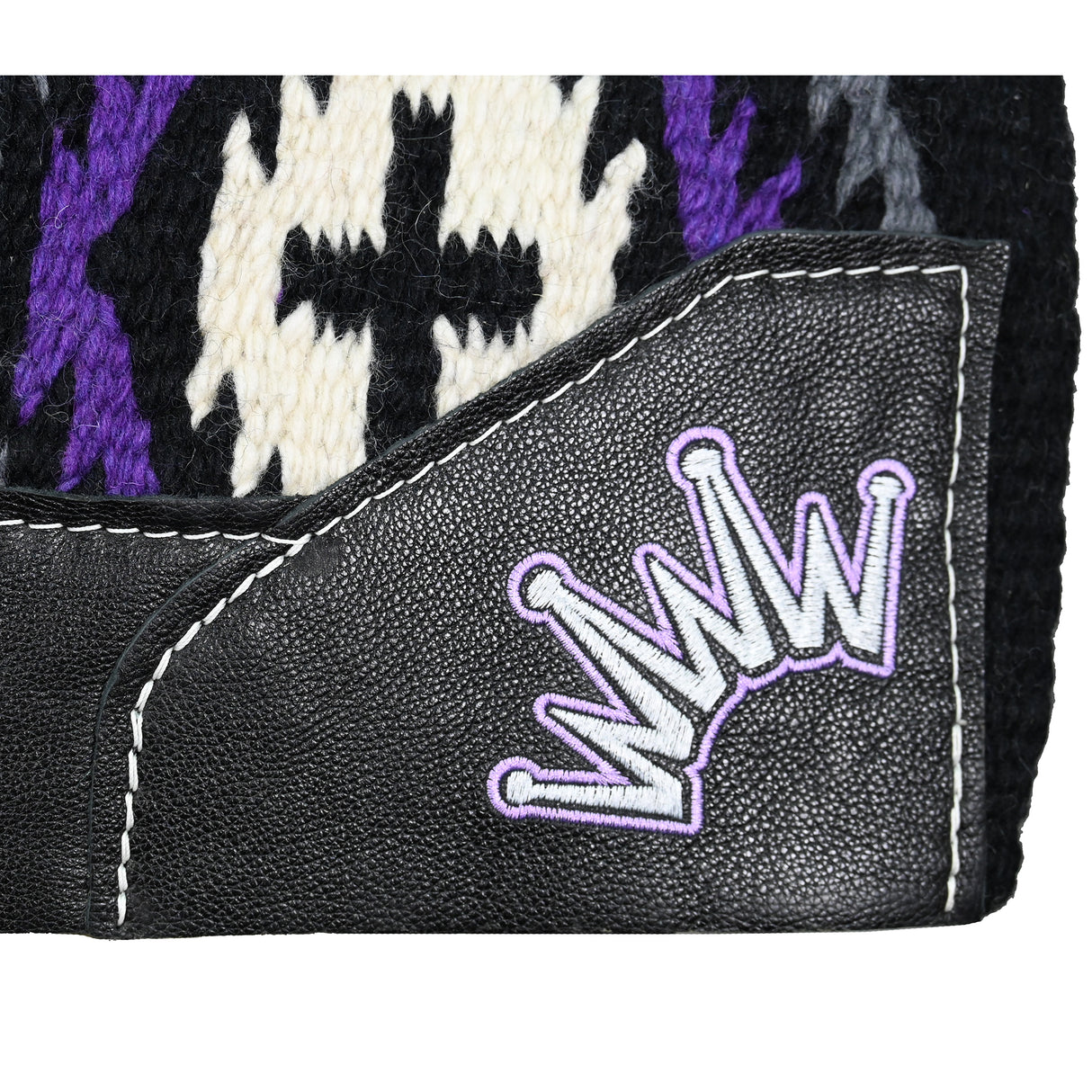 Best Ever 3/4" Black and Purple Las Cruces Navajo Kush Saddle Pad- 34"x36"