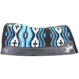 Best Ever 3/4" Black and Turquoise Las Cruces Navajo OG Fleesar Saddle Pad- 34"x38"