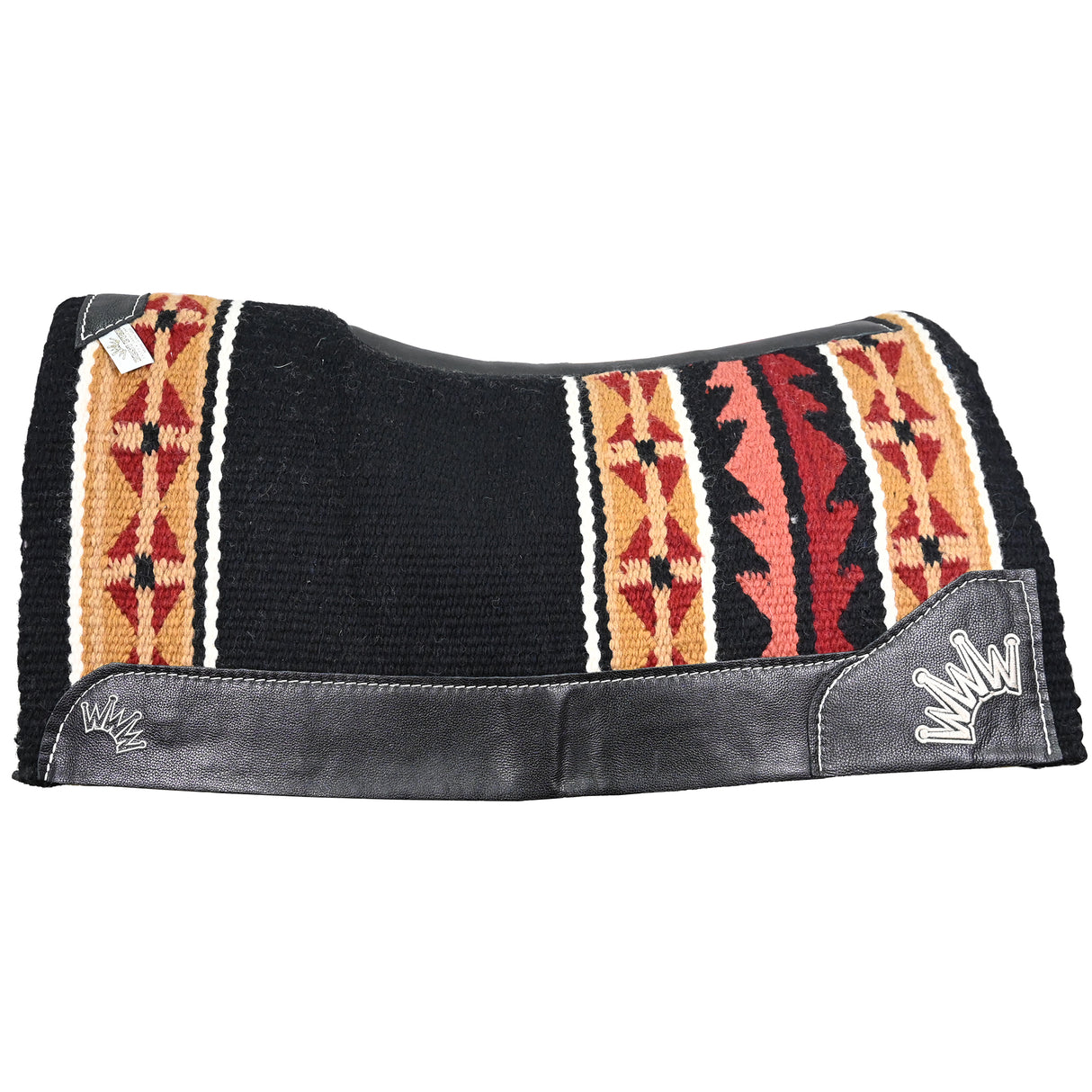 Best Ever 3/4" Black and Sand Mojave Navajo Kush Saddle Pad- 34"x36"