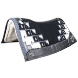 Best Ever 3/4" Grey and Black New Pueblo Navajo OG Fleesar Saddle Pad- 34"x38"