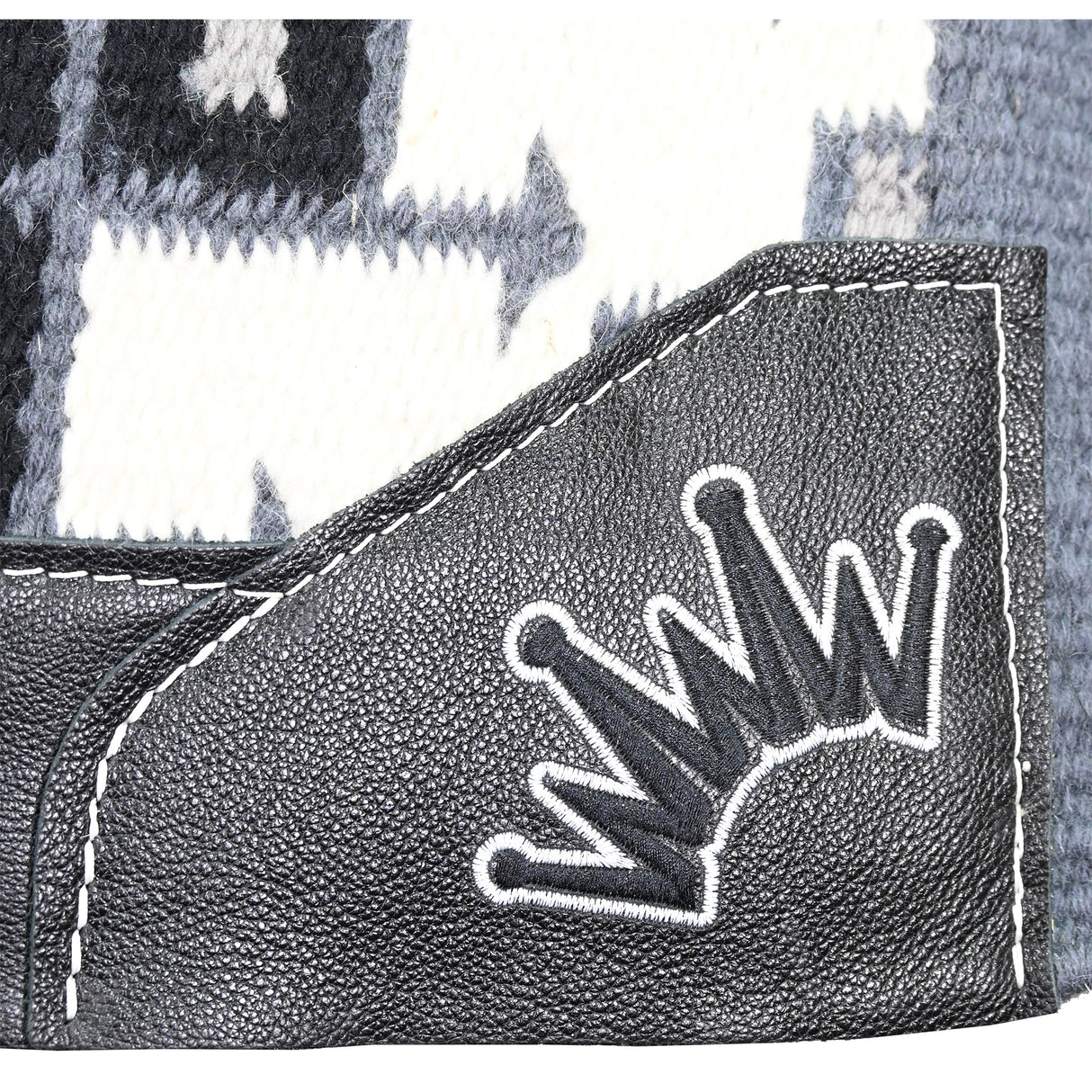 Best Ever 3/4" Grey and Black New Pueblo Navajo OG Fleesar Saddle Pad- 34"x38"