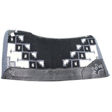 Best Ever 3/4" Grey and Black New Pueblo Navajo OG Fleesar Saddle Pad- 34"x38"