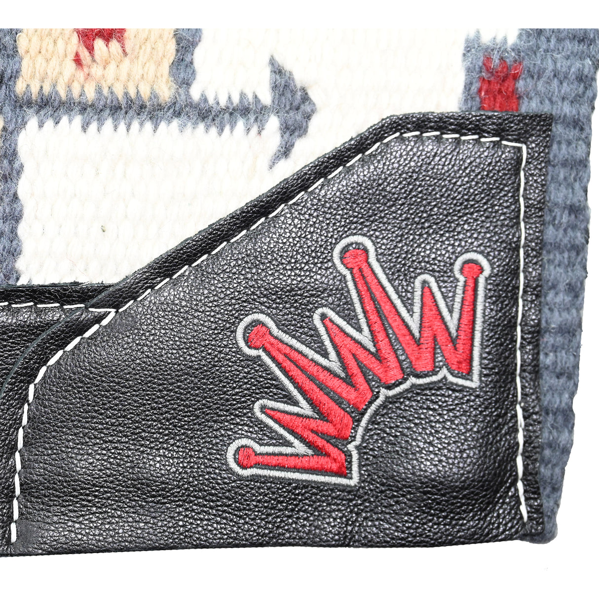Best Ever 3/4" Red and Black New Pueblo Navajo Kush Saddle Pad- 34"x38"
