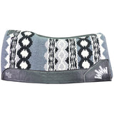 Best Ever 3/4" Grey and Black Riverland Navajo Kush Fleesar Series Saddle Pad- 34"x38"