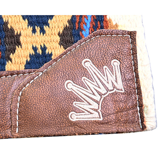 Best Ever 3/4" Rust and Cream Riverland Navajo Kush Saddle Pad- 34"x36"