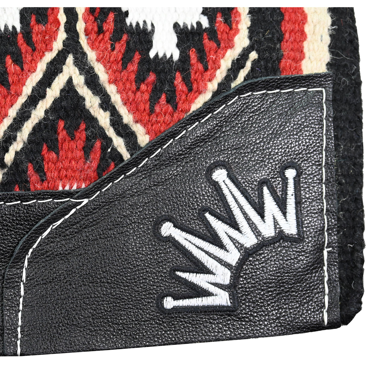 Best Ever 3/4" Red and Black Sequoyah Navajo Kush Fleesar Series Saddle Pad- 34"x38"