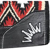 Best Ever 3/4" Red and Black Sequoyah Navajo Kush Fleesar Series Saddle Pad- 34"x38"