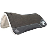 Best Ever 3/4" OG Fleesar Series Saddle Pad with Black Wear Leathers & White Crown- 30"x30"