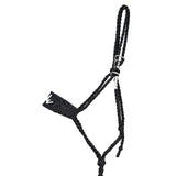 Best Ever Braided Mule Tape Halter w/ 8.5' Lead- Black